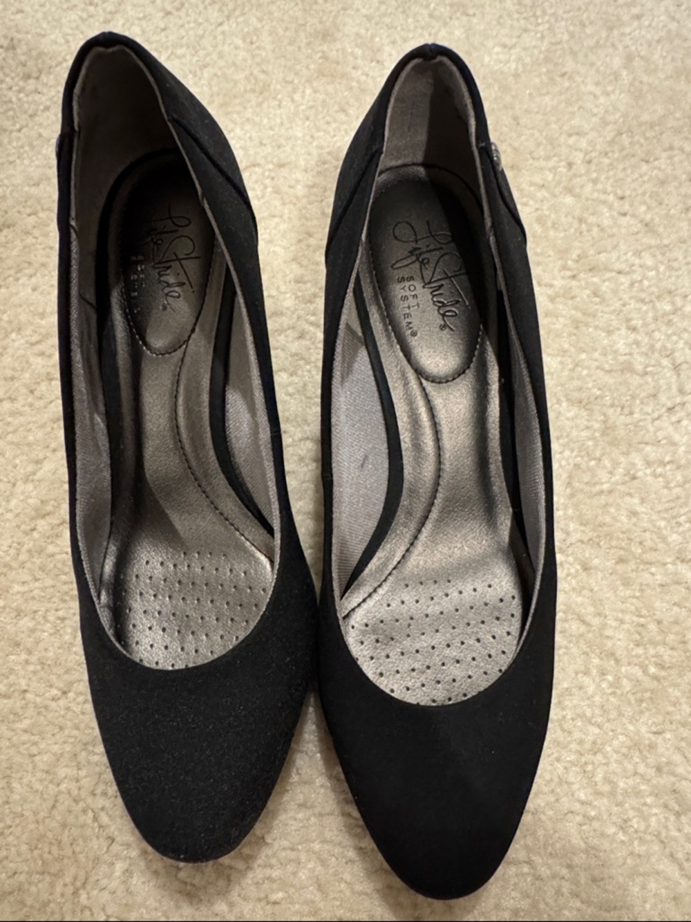 Life Stride Black Women's Comfort Pumps